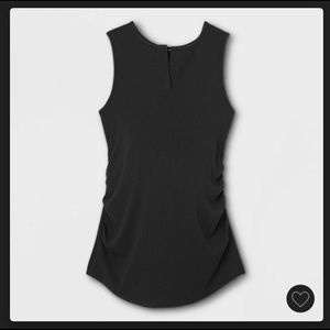 NWT MATERNITY Black Ribbed Tank